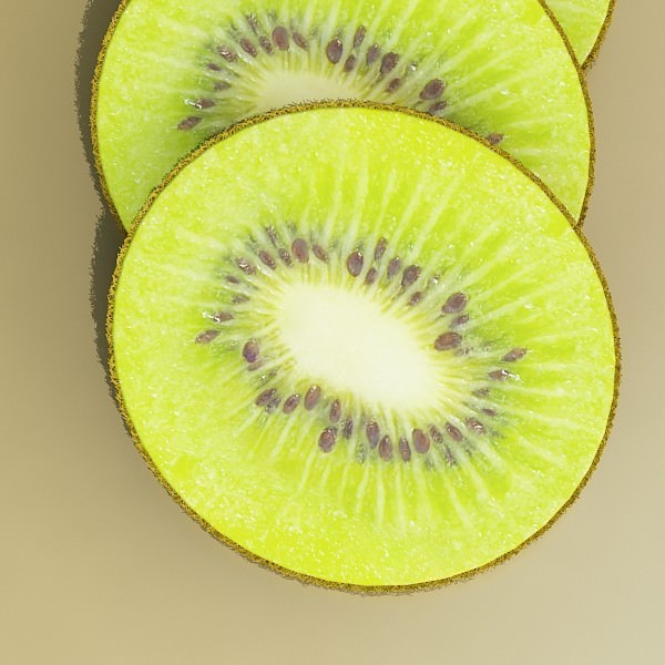 Kiwi Fruit in Basket 3D model_17