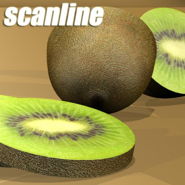 Kiwi Fruit in Basket 3D model_18
