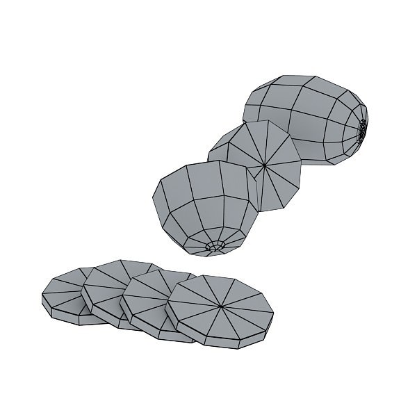 Kiwi Fruit in Basket 3D model_20