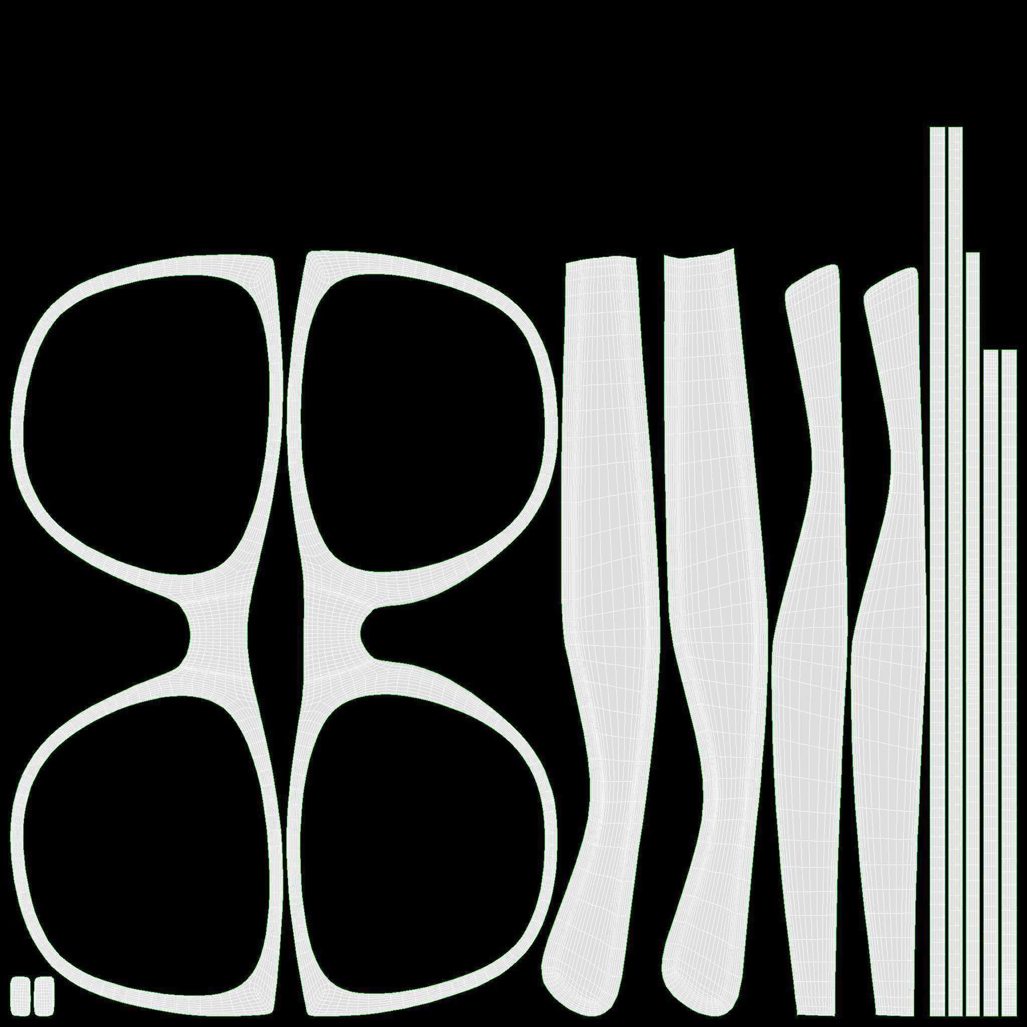 Color striped beach bag with straw hat 3D model_19