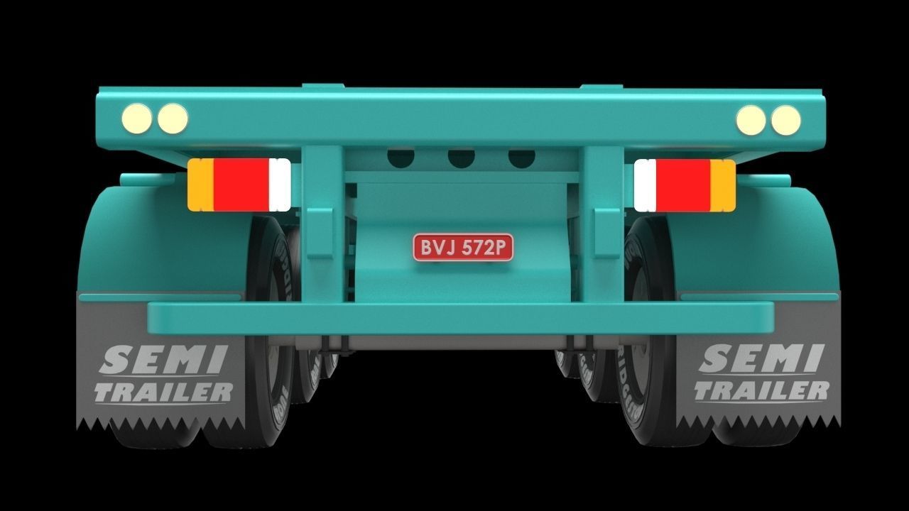 Semi Trailer 3D model_3