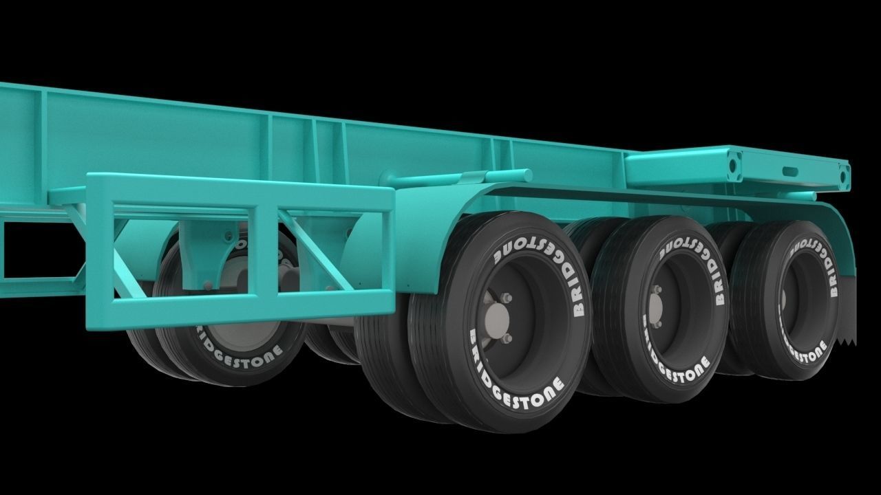 Semi Trailer 3D model_5