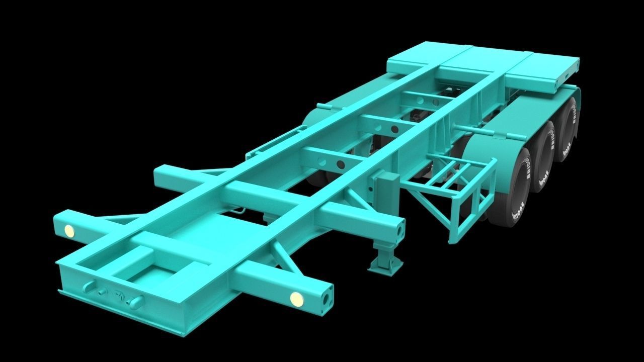 Semi Trailer 3D model_7