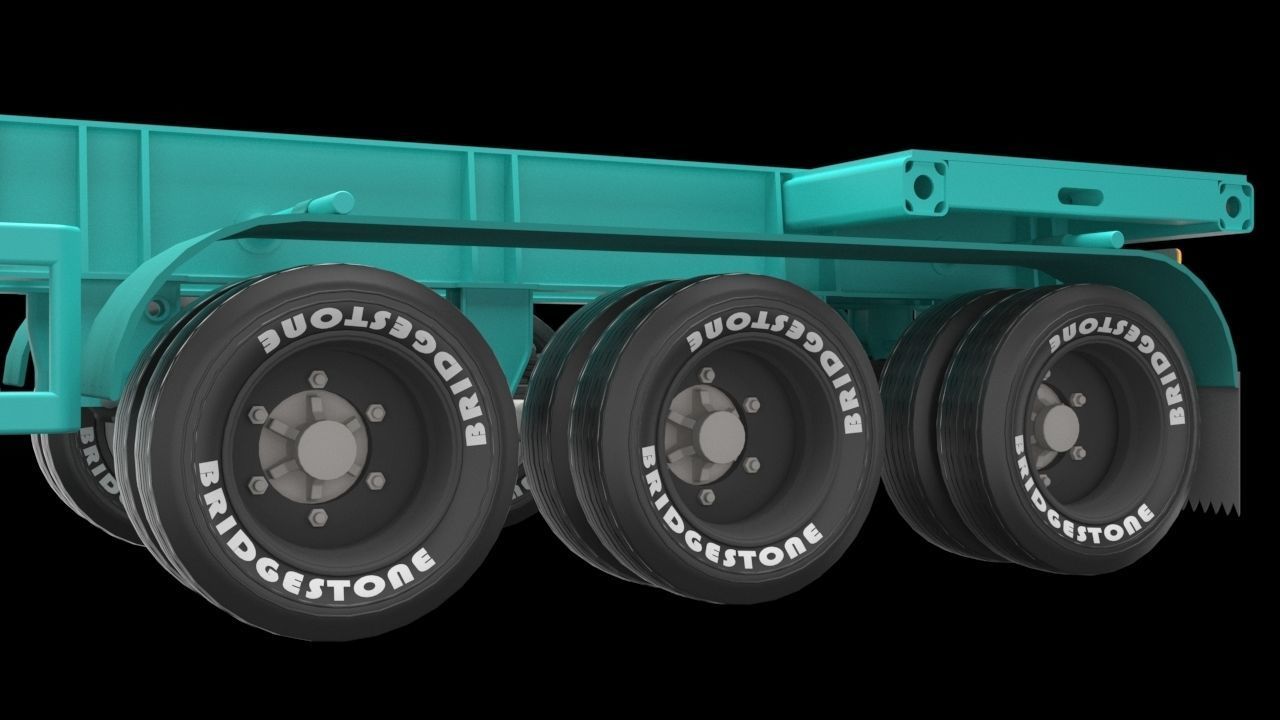 Semi Trailer 3D model_4