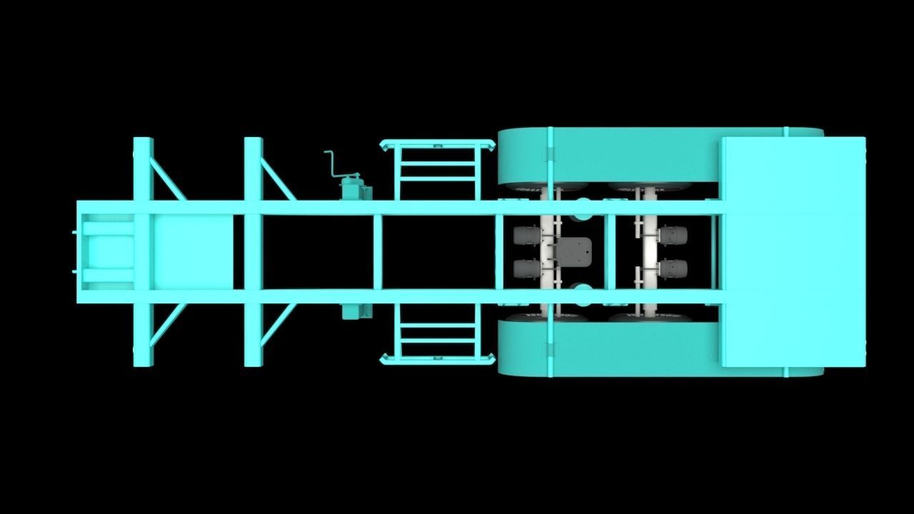 Semi Trailer 3D model_2