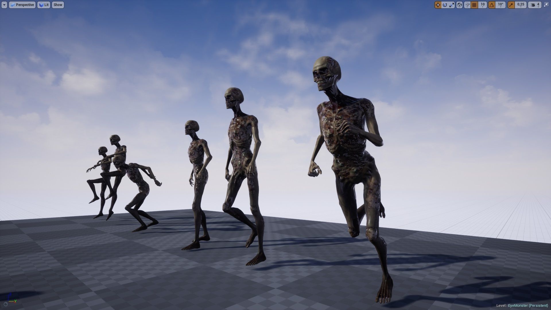 Eye Monster  Low-poly 3D model_20