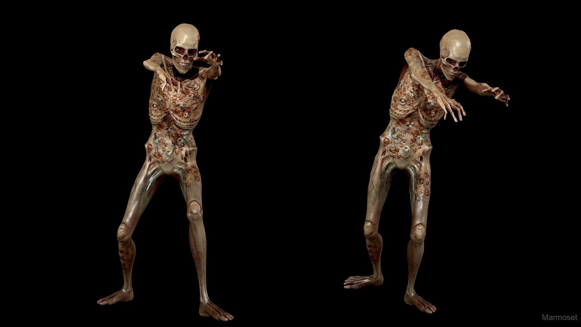 Eye Monster  Low-poly 3D model_8