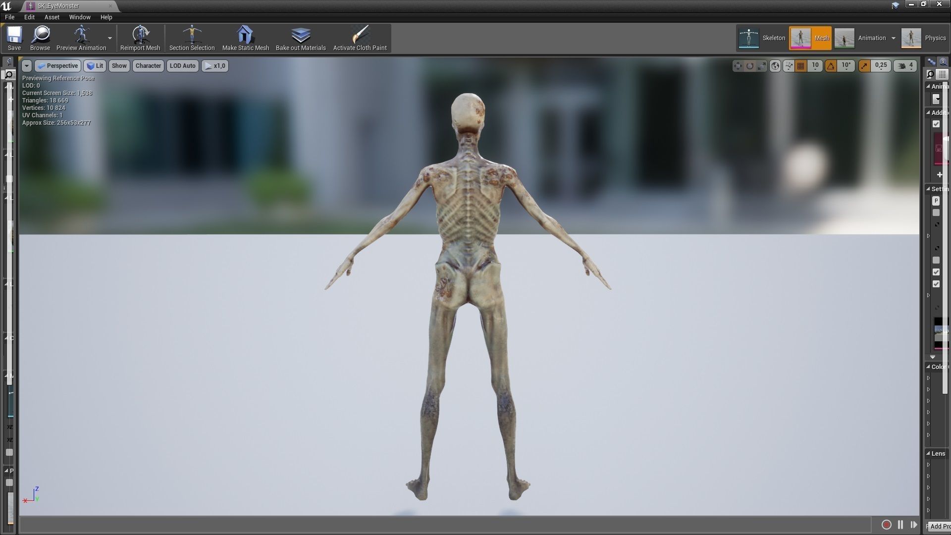 Eye Monster  Low-poly 3D model_15