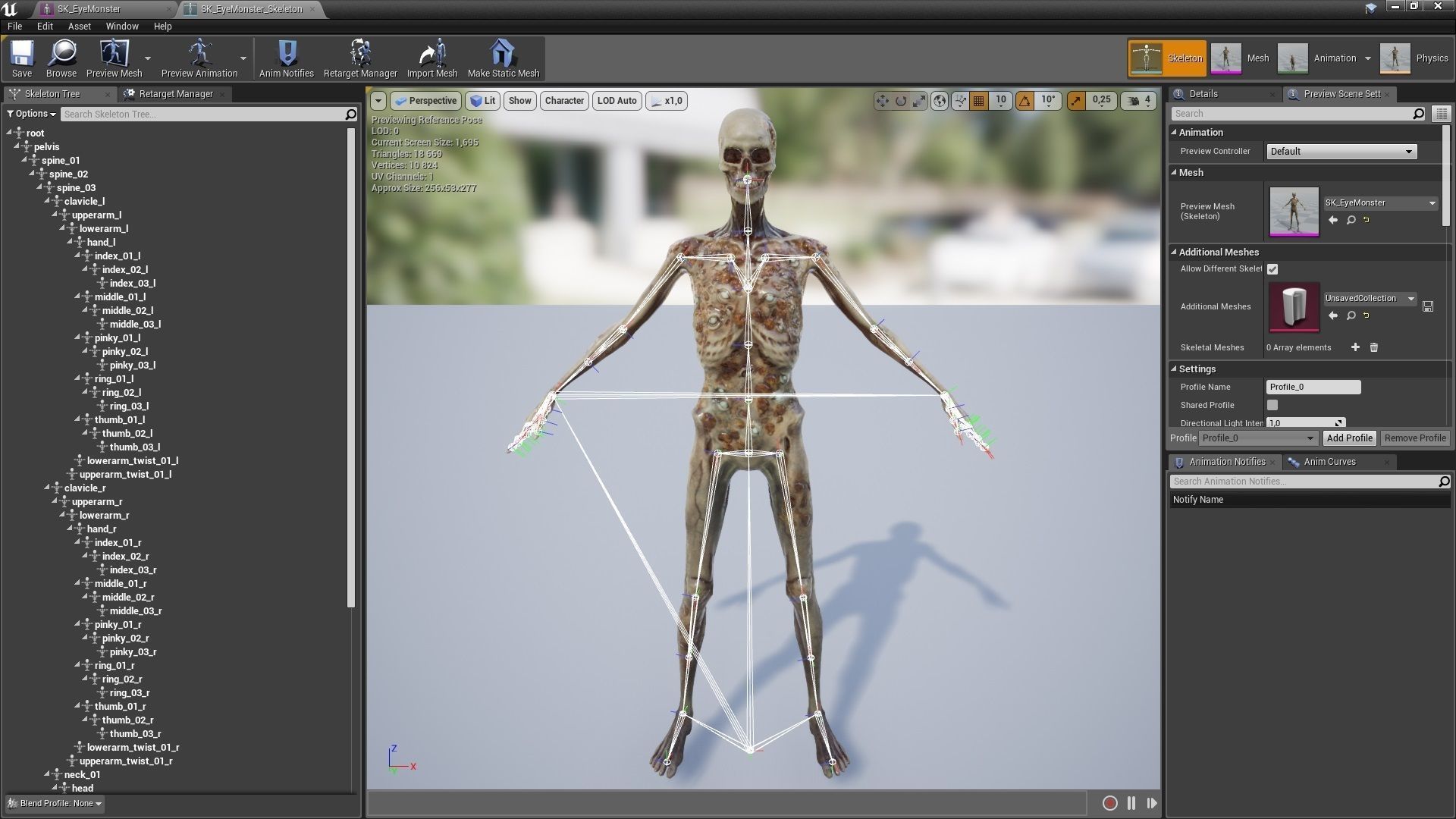 Eye Monster  Low-poly 3D model_11