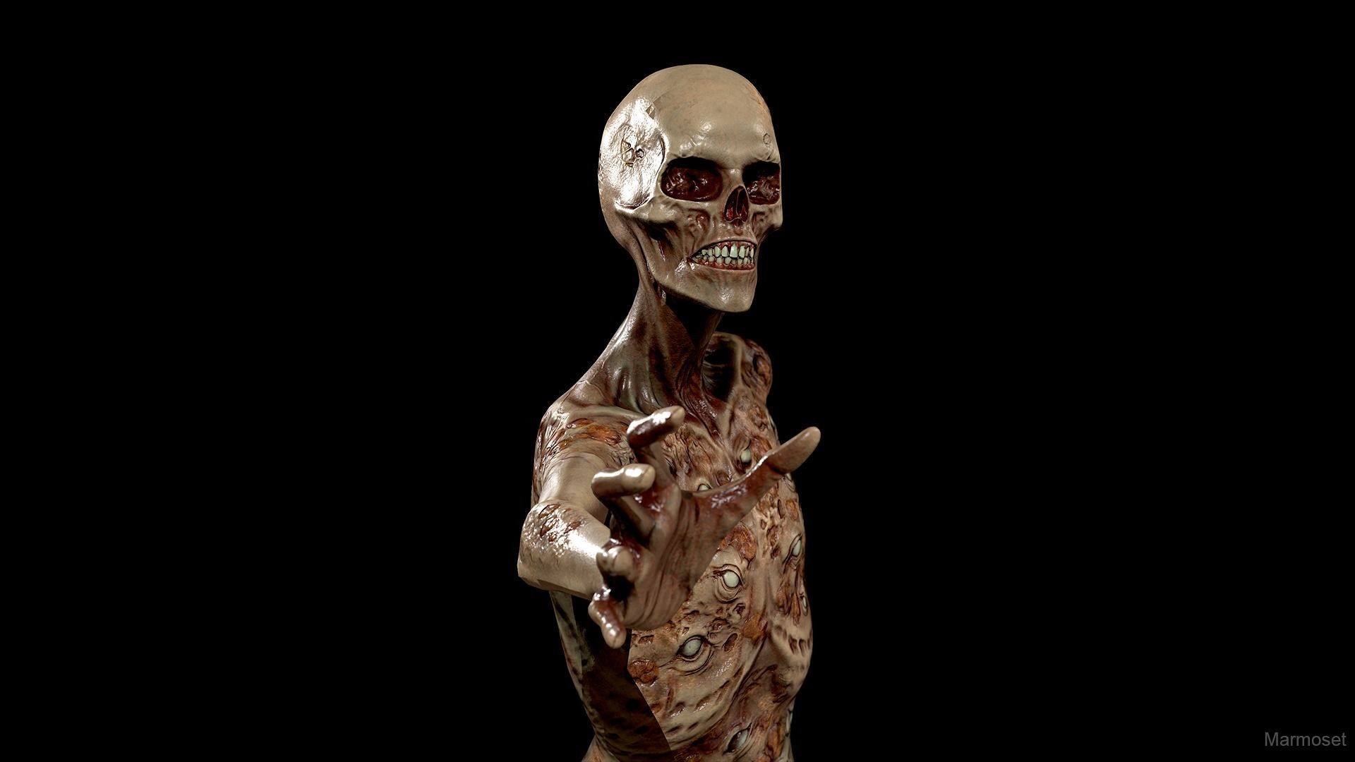 Eye Monster  Low-poly 3D model_10