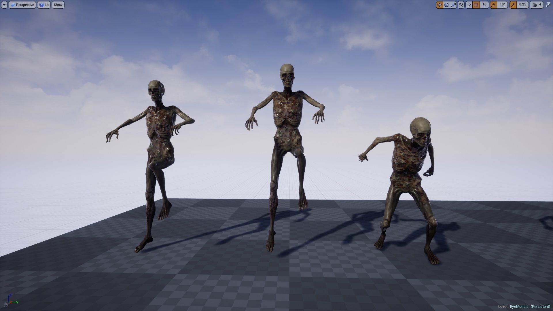 Eye Monster  Low-poly 3D model_19