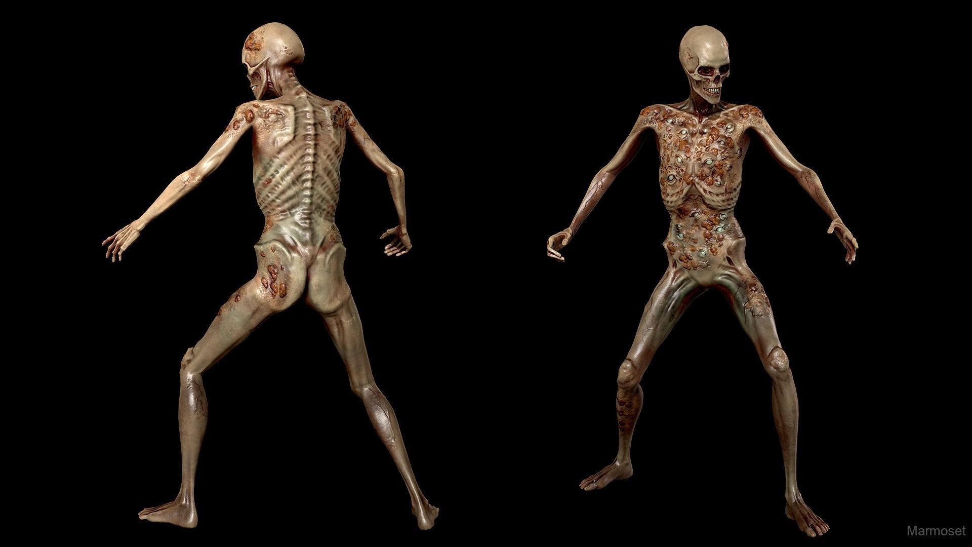 Eye Monster  Low-poly 3D model_4