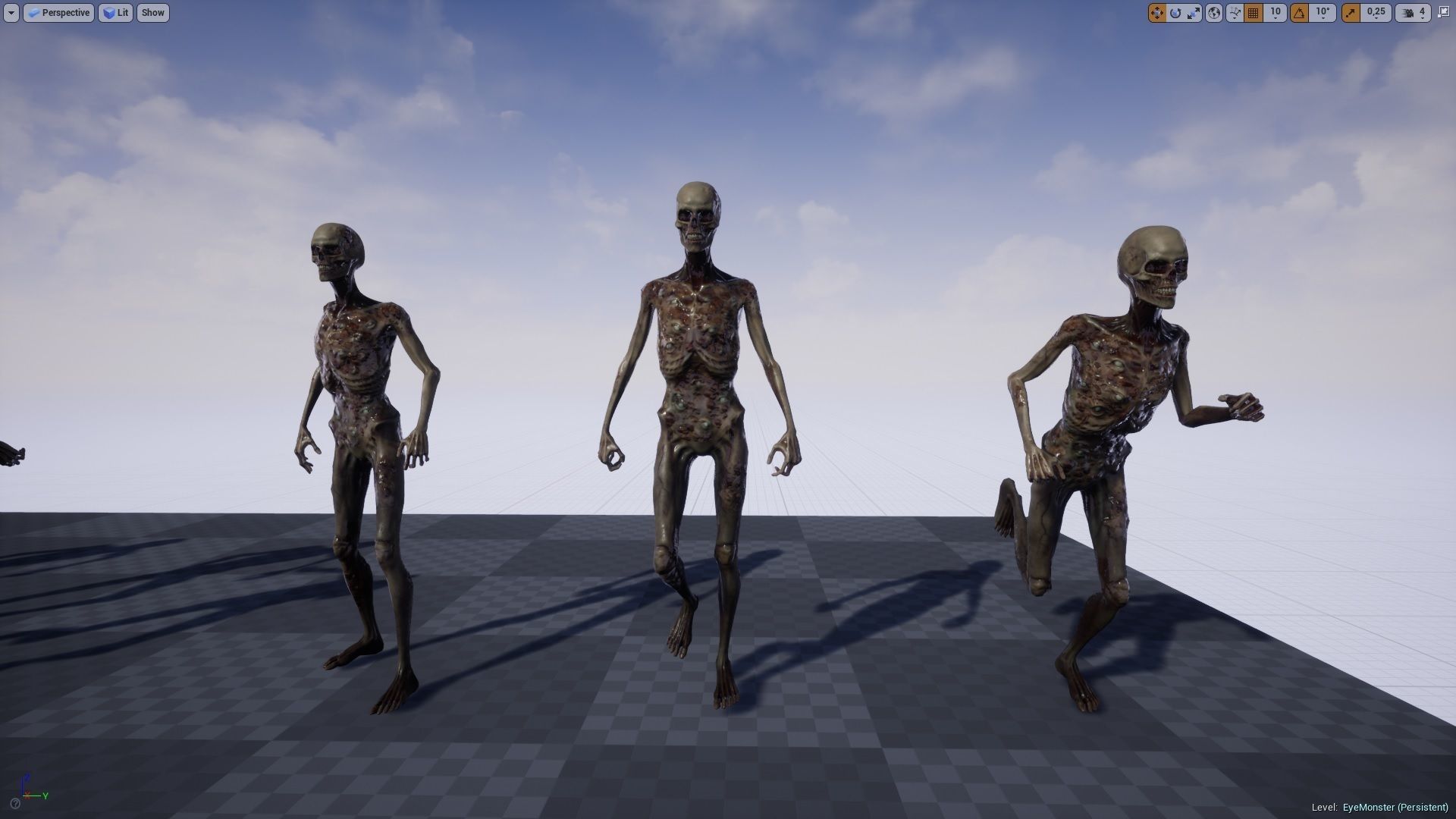 Eye Monster  Low-poly 3D model_18