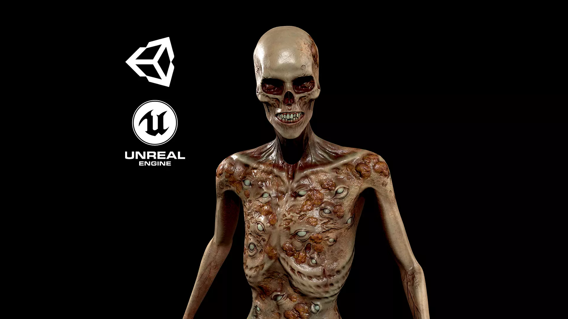 Eye Monster  Low-poly 3D model_0