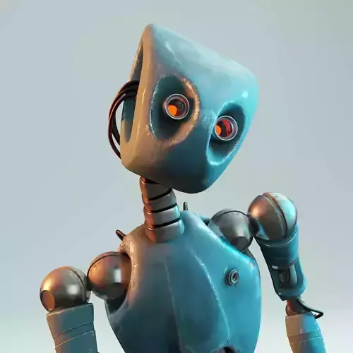 Fully-Rigged Robot 3D Model - Realistic Android Blender 3D model