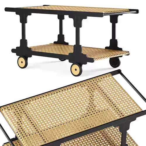 Lola rattan trolley LS33 by Bpoint Design 