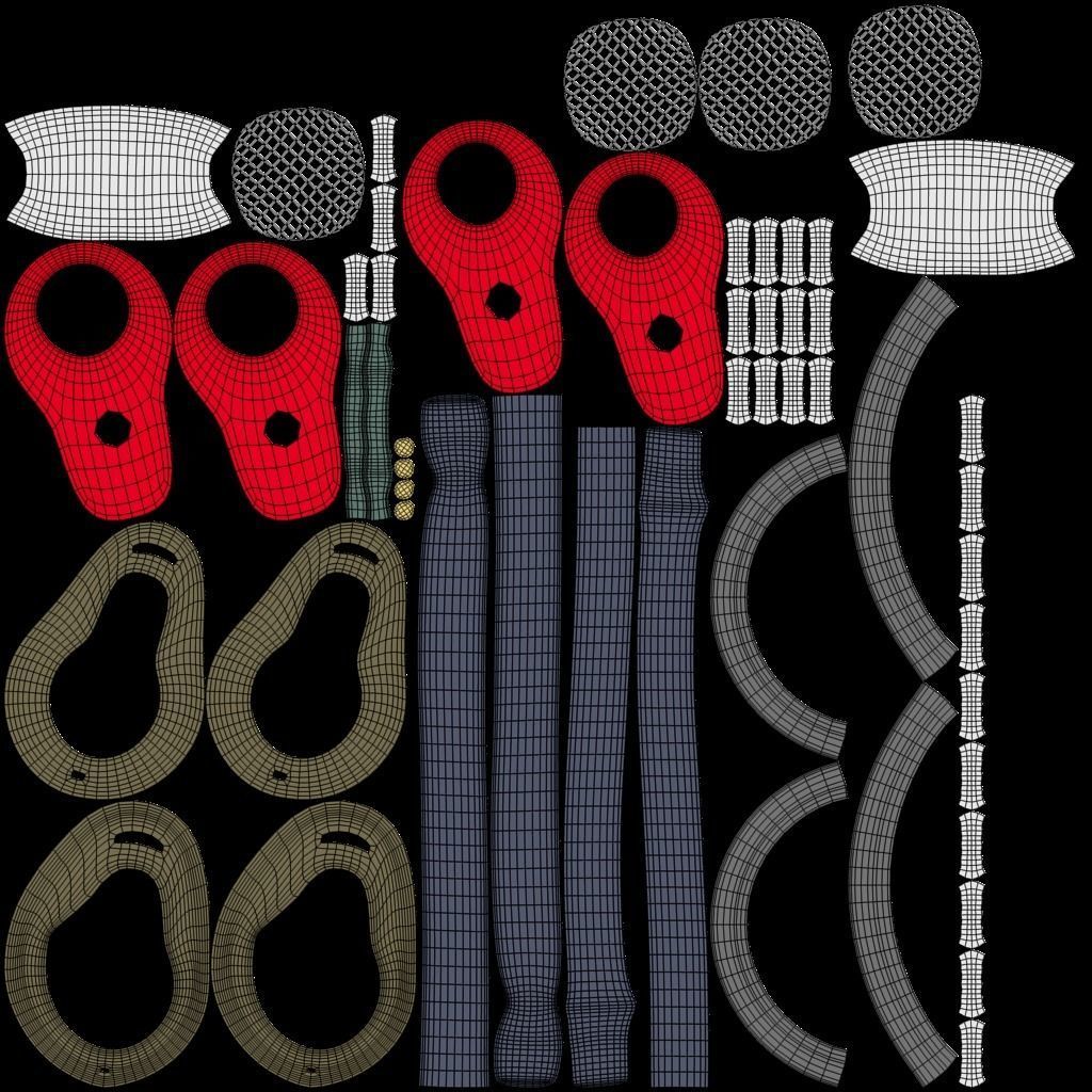 glasses pair of headphones 3D model_6