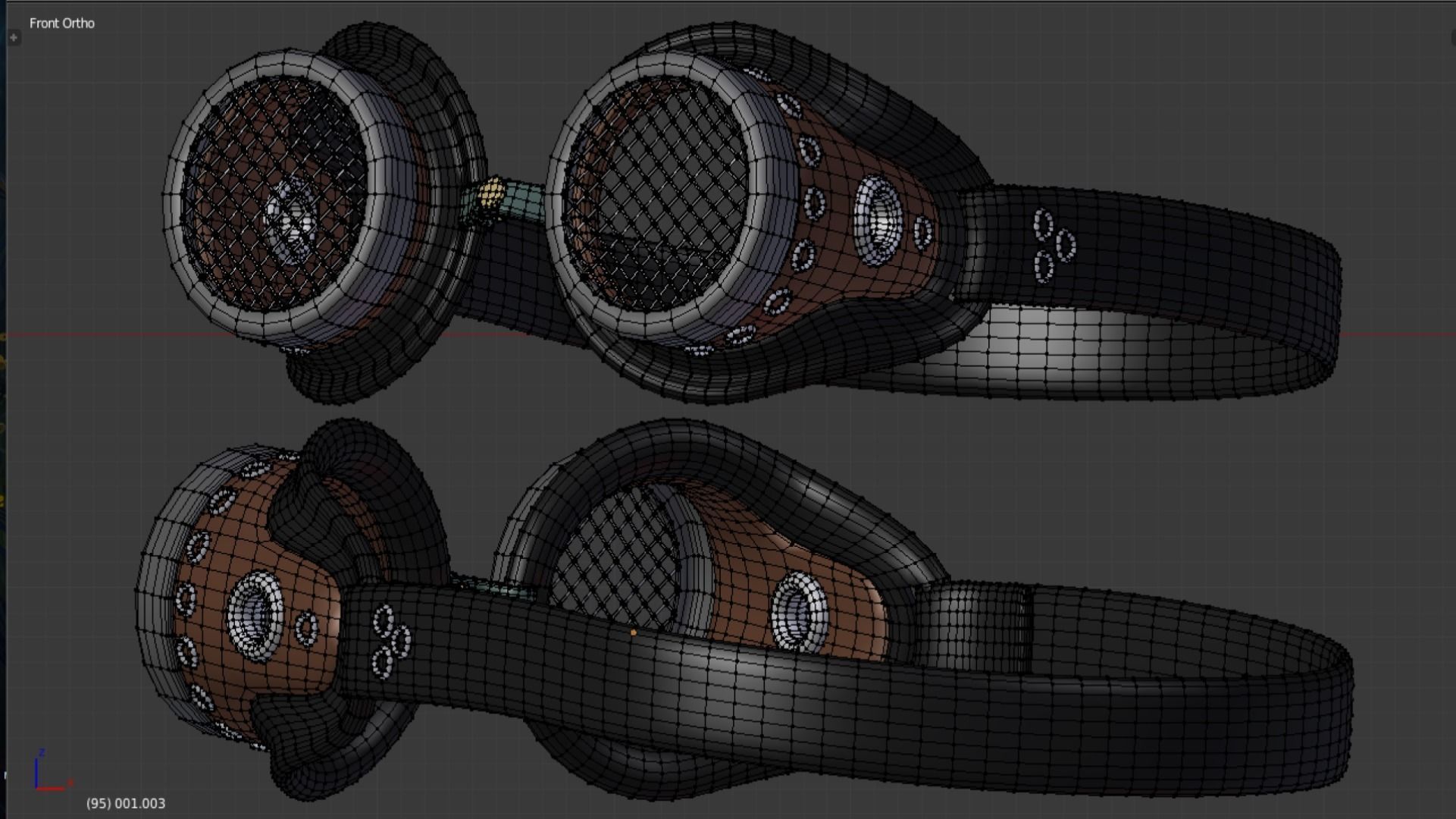 glasses pair of headphones 3D model_5