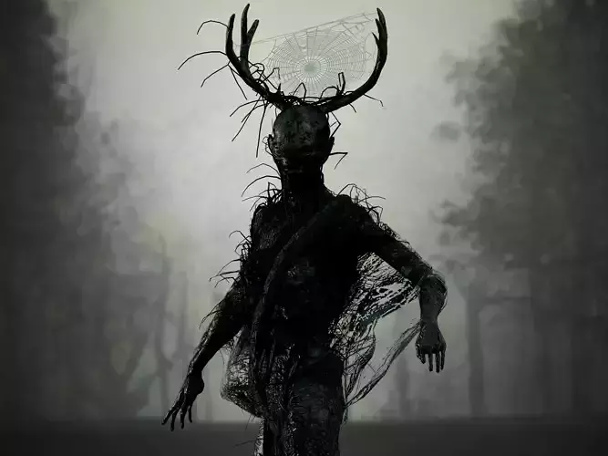 Forest Ghost Low-poly 3D model