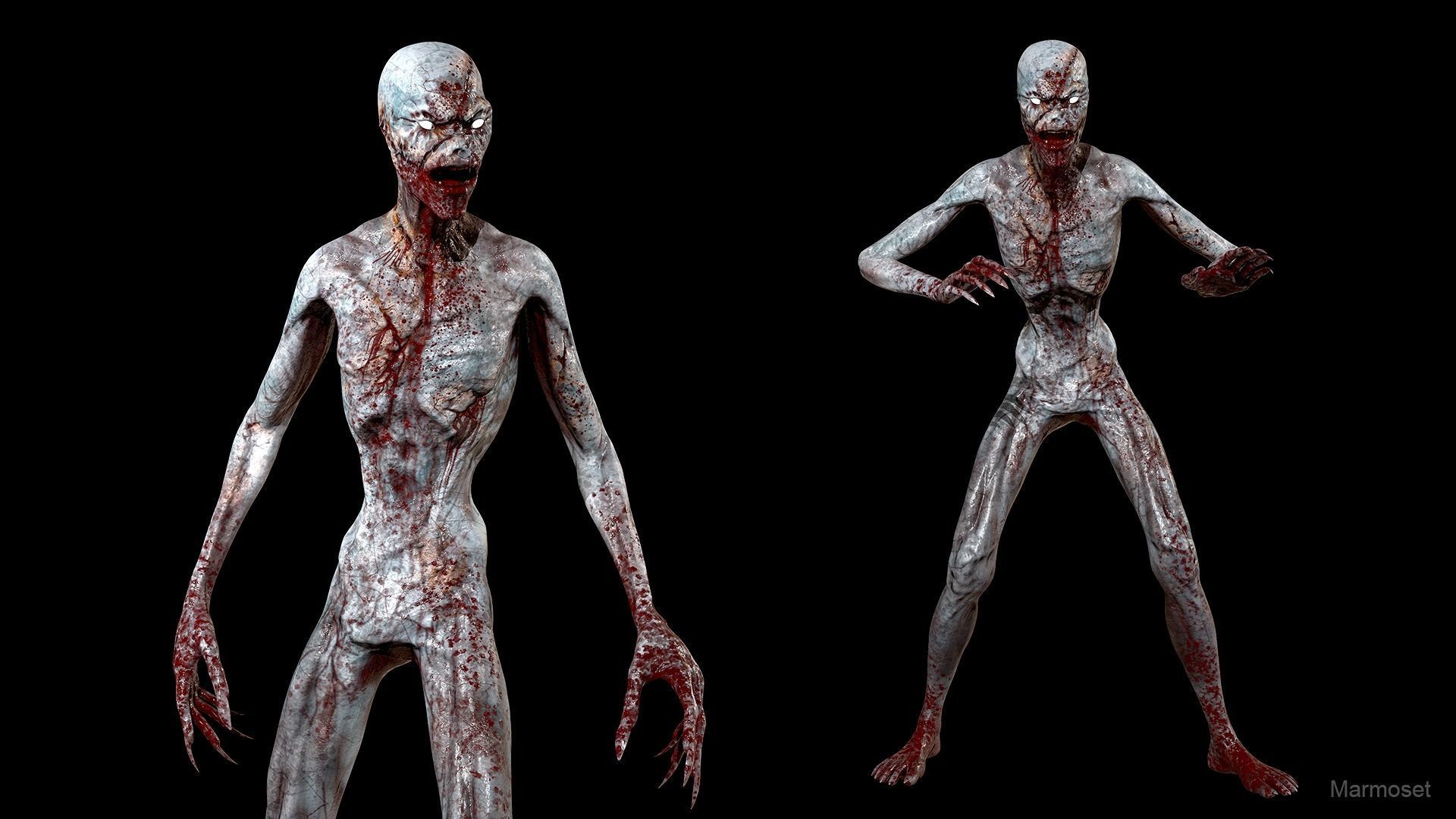 Stitched Monster  Low-poly 3D model_3