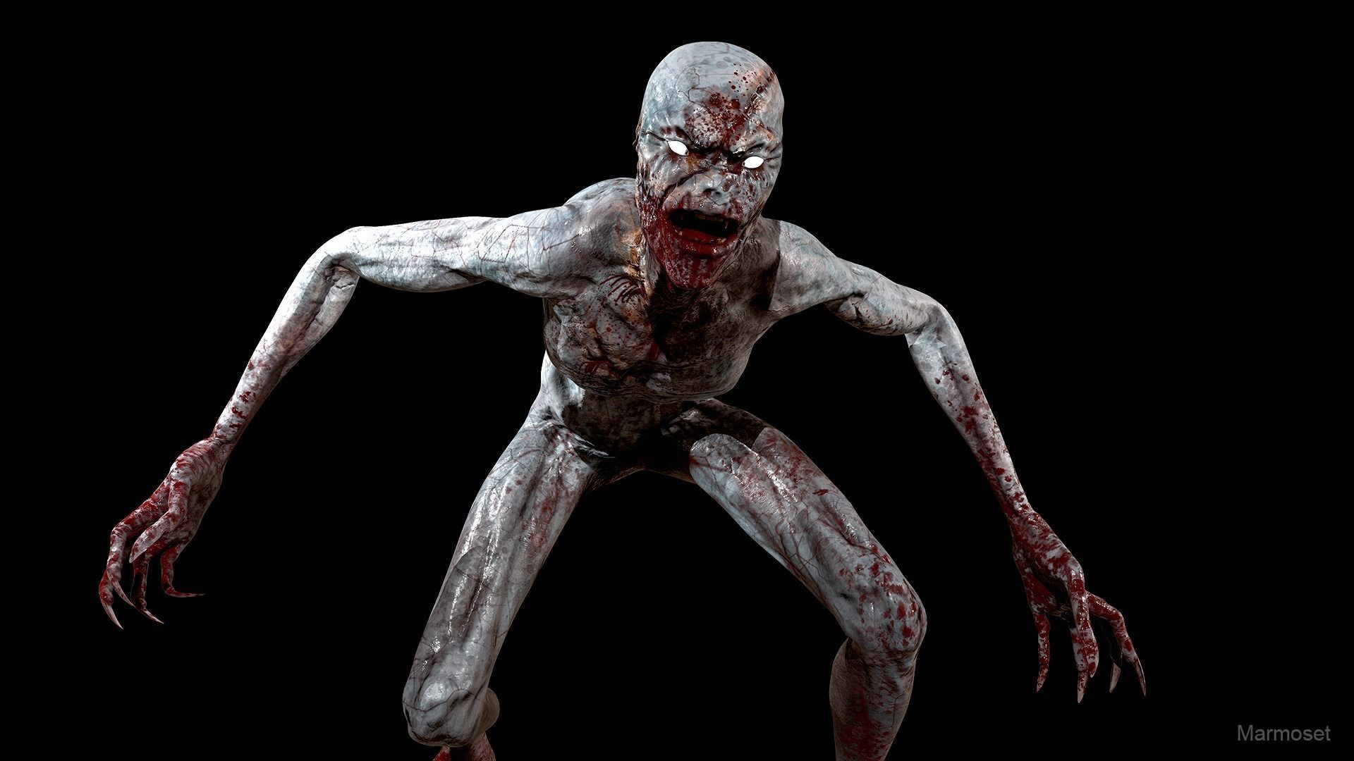 Stitched Monster  Low-poly 3D model_5