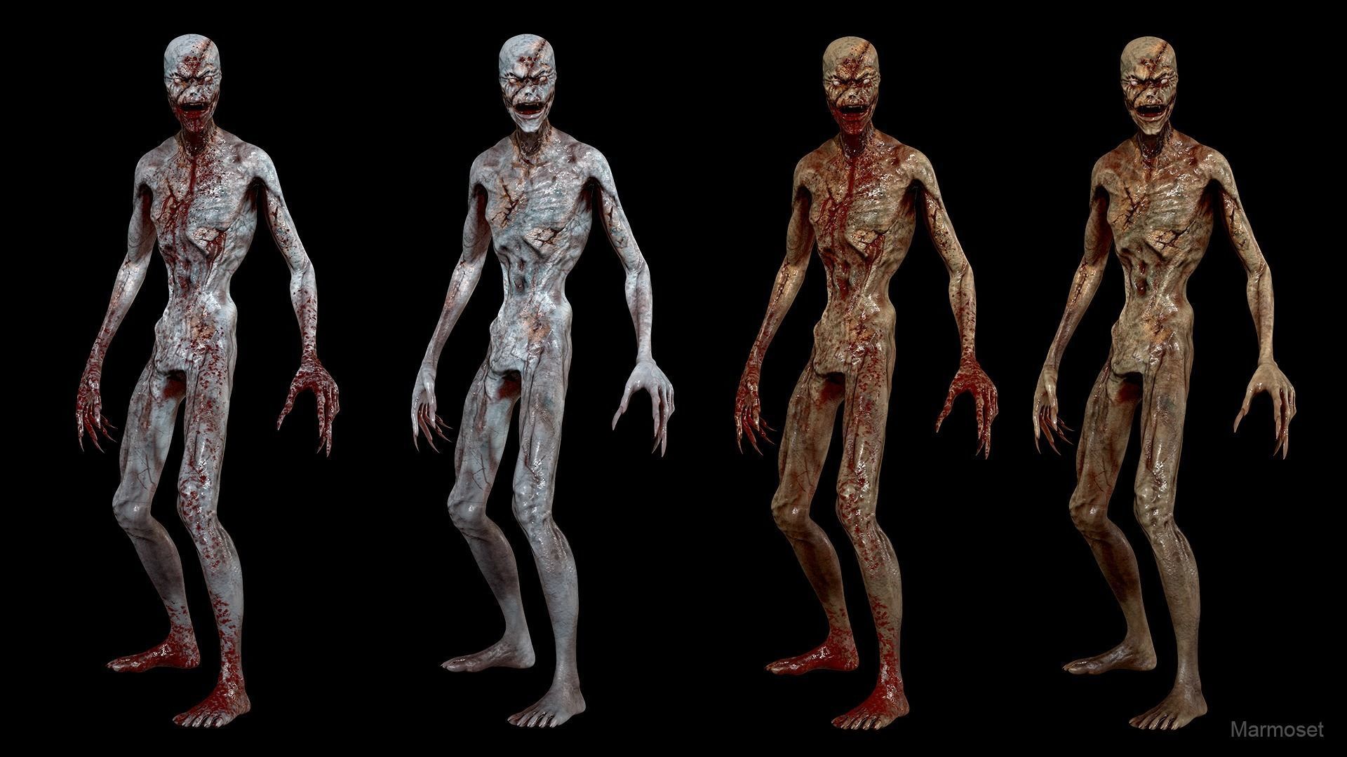 Stitched Monster  Low-poly 3D model_8