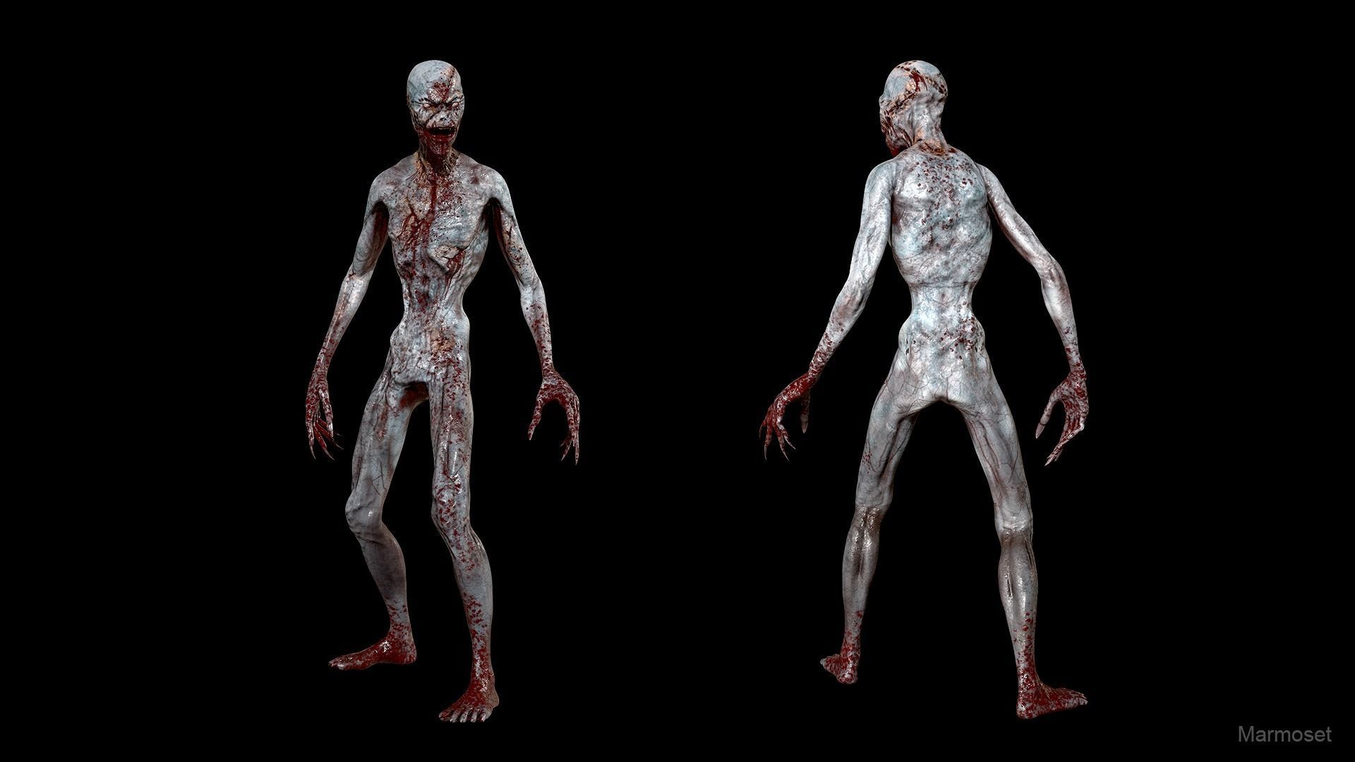 Stitched Monster  Low-poly 3D model_7