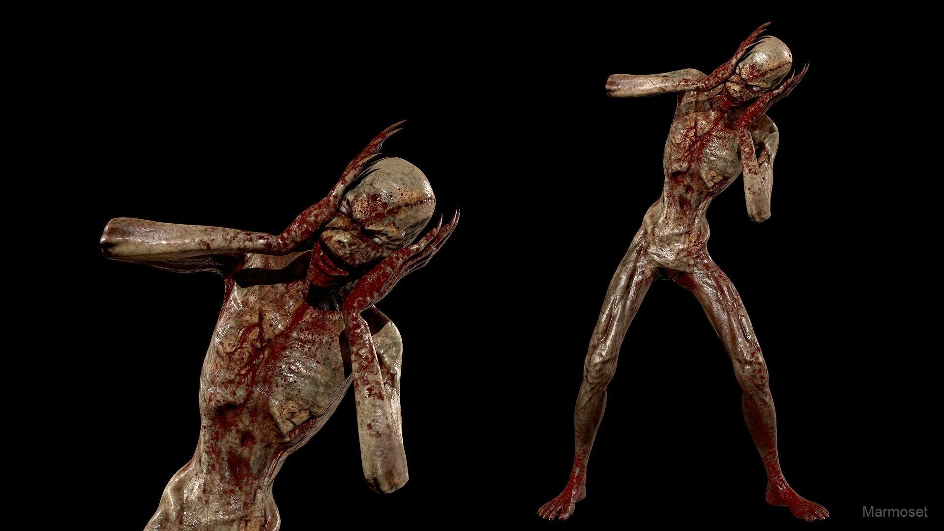 Stitched Monster  Low-poly 3D model_4