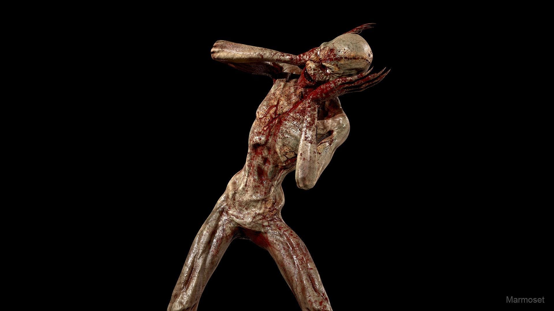 Stitched Monster  Low-poly 3D model_2