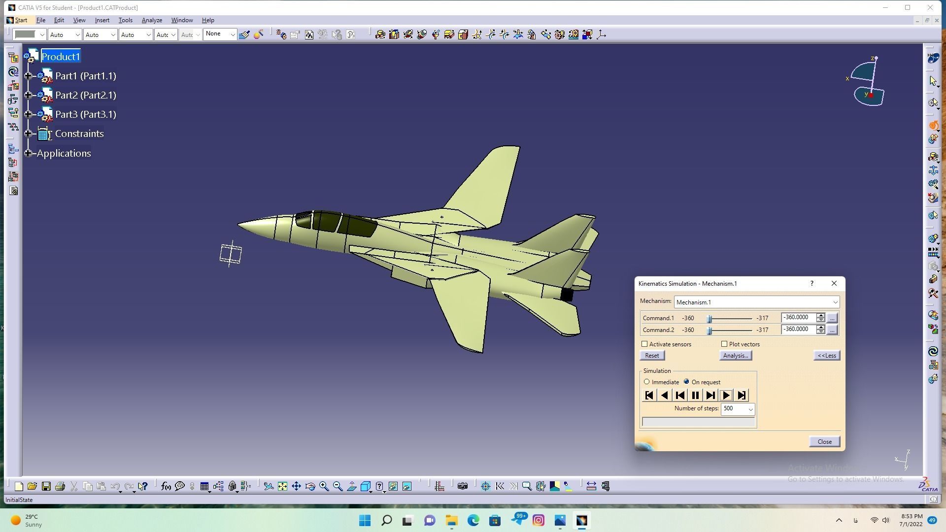 grumman f-14 tomcat 3D model_2
