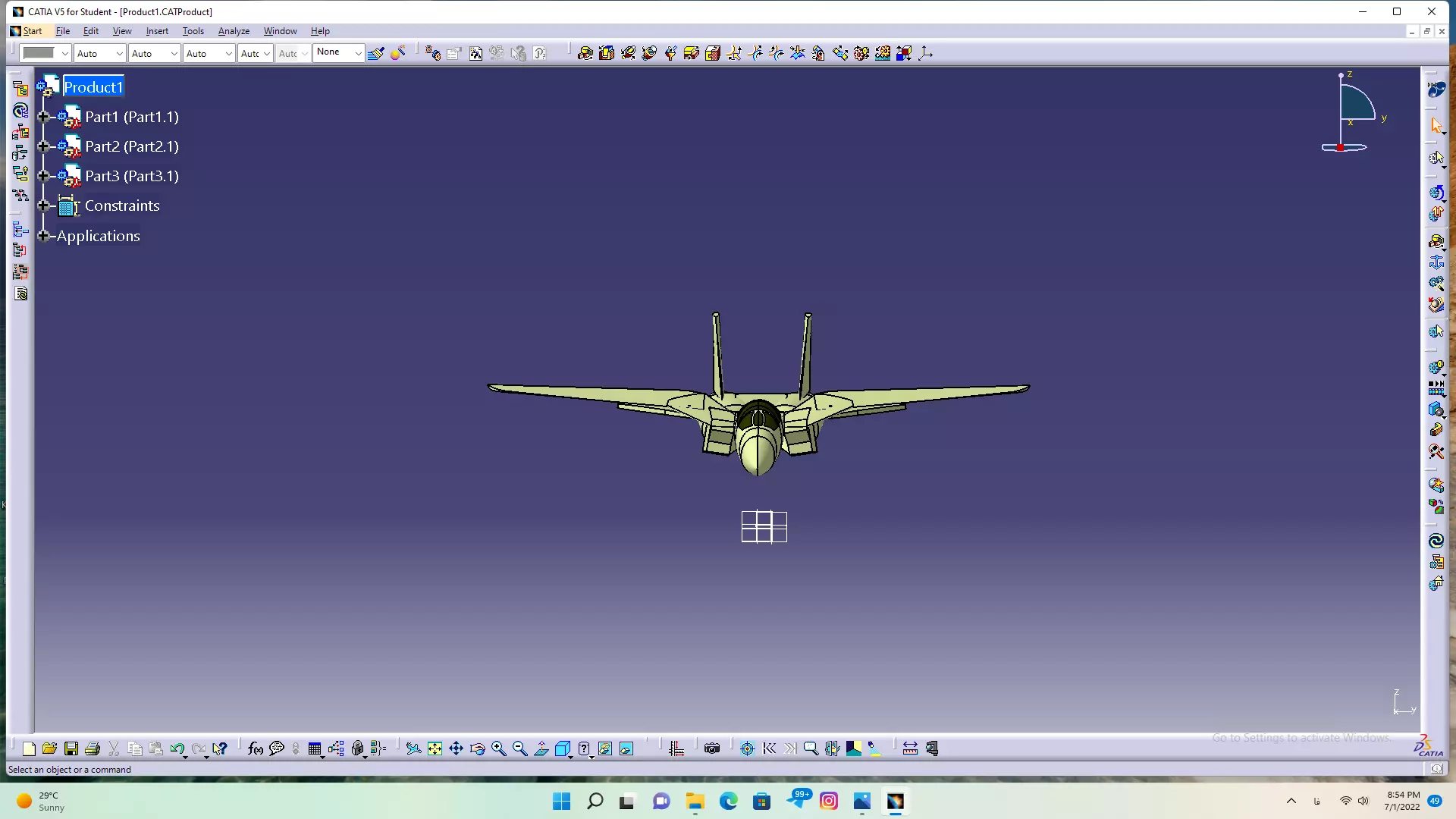 grumman f-14 tomcat 3D model_0