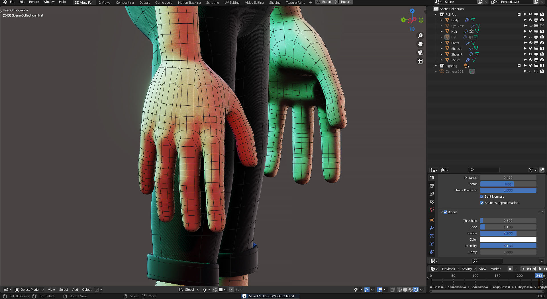 3D Modeling - Boy - Luke - Blender 3 3D model_4
