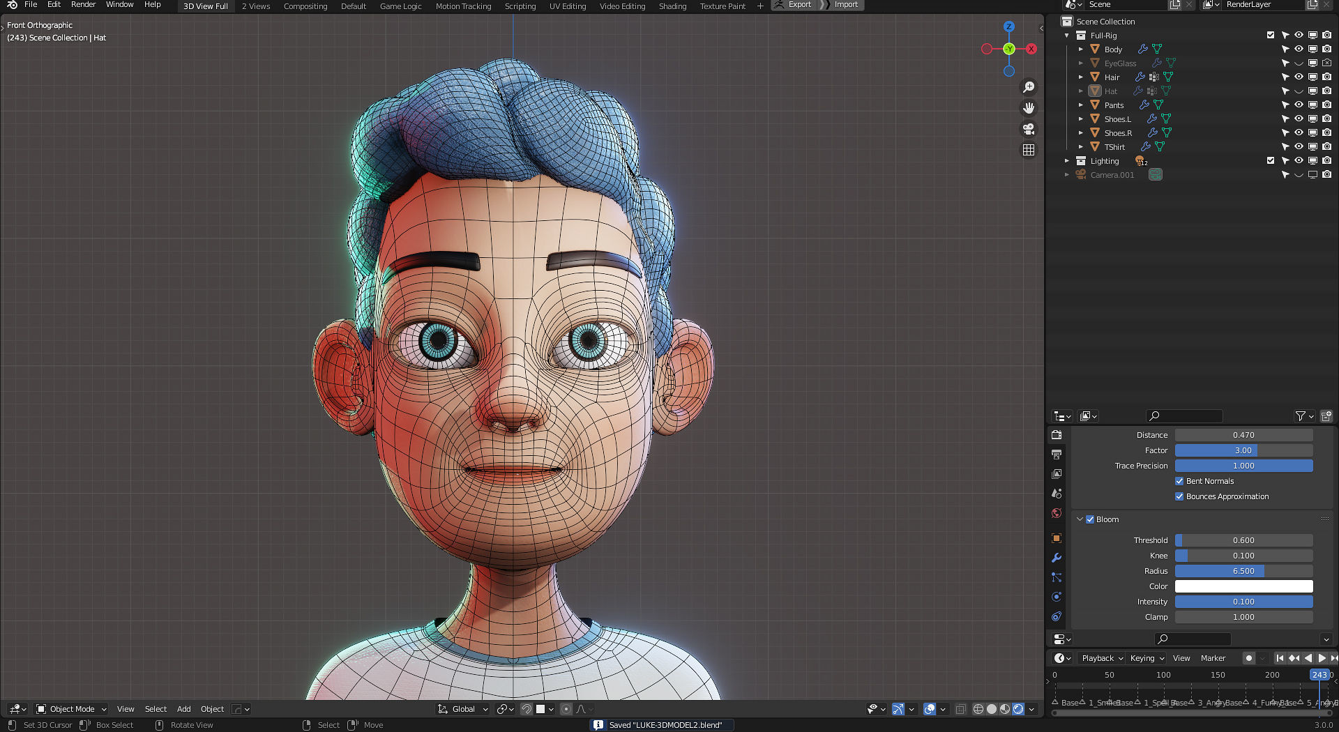 3D Modeling - Boy - Luke - Blender 3 3D model_2