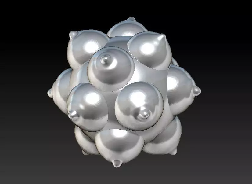 Breast boomb  3D print model_0