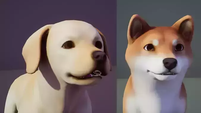 Dogs pack 3D Model Collection