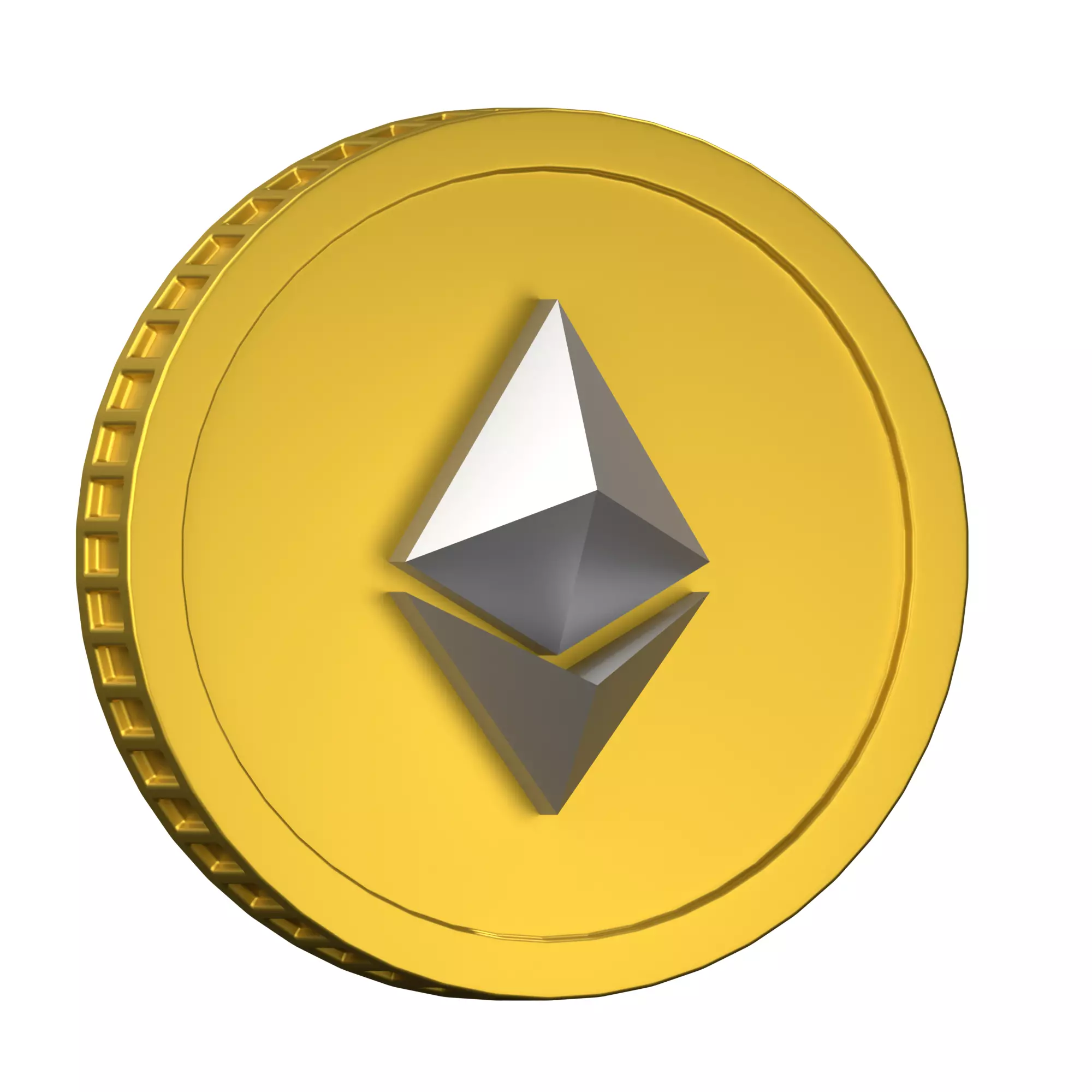 Ethereum coin 3D model | CGTrader