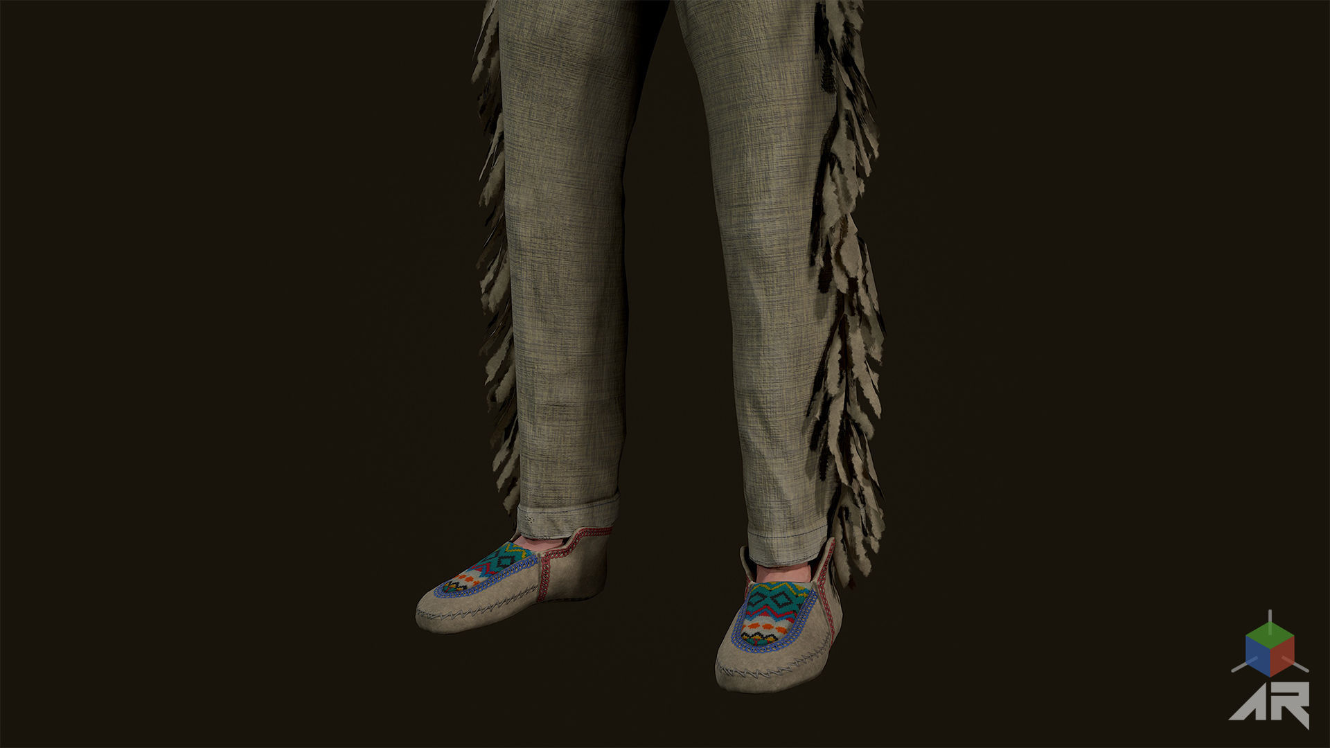 Apache Shaman Low-poly 3D model_15