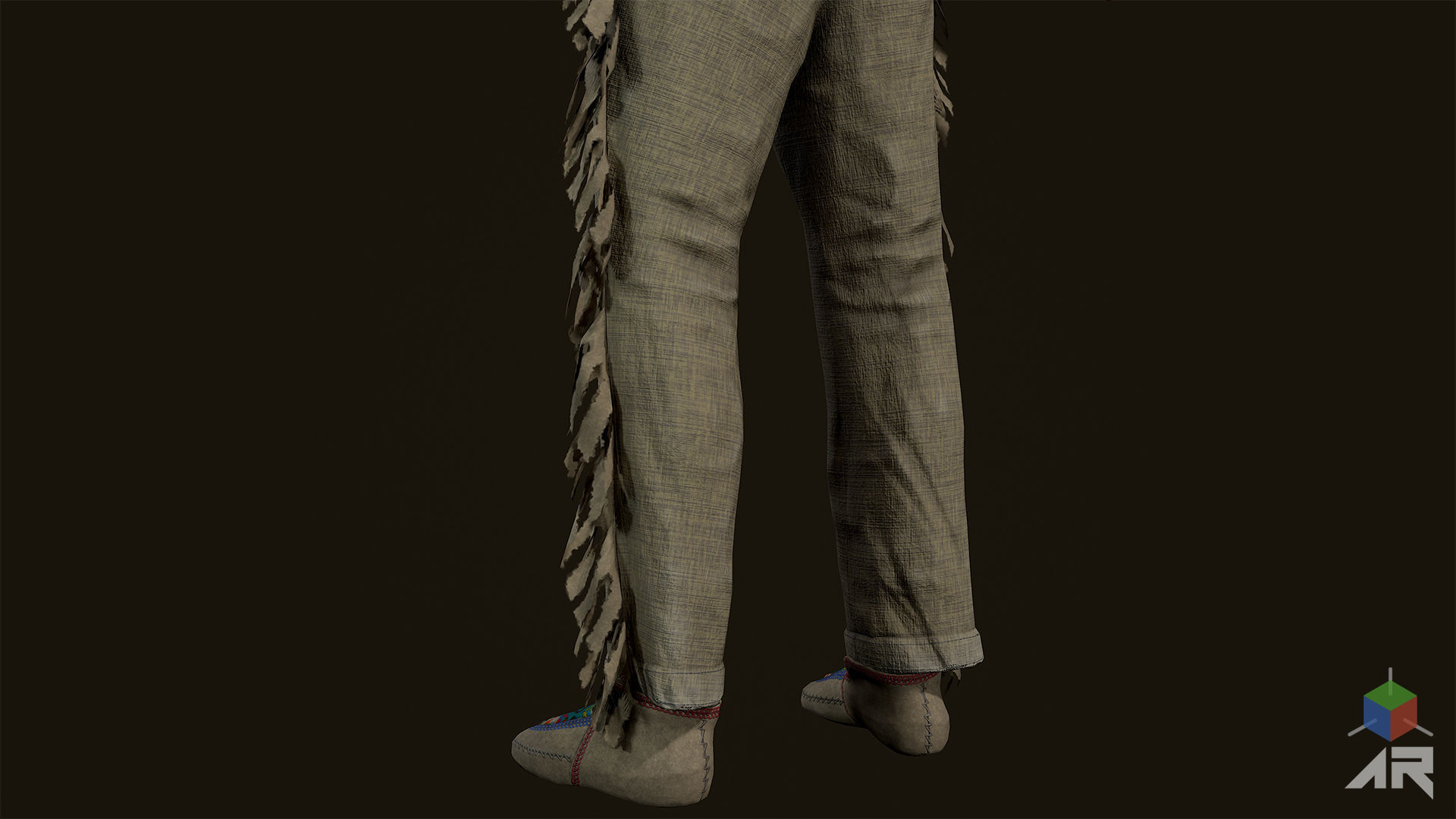 Apache Shaman Low-poly 3D model_16