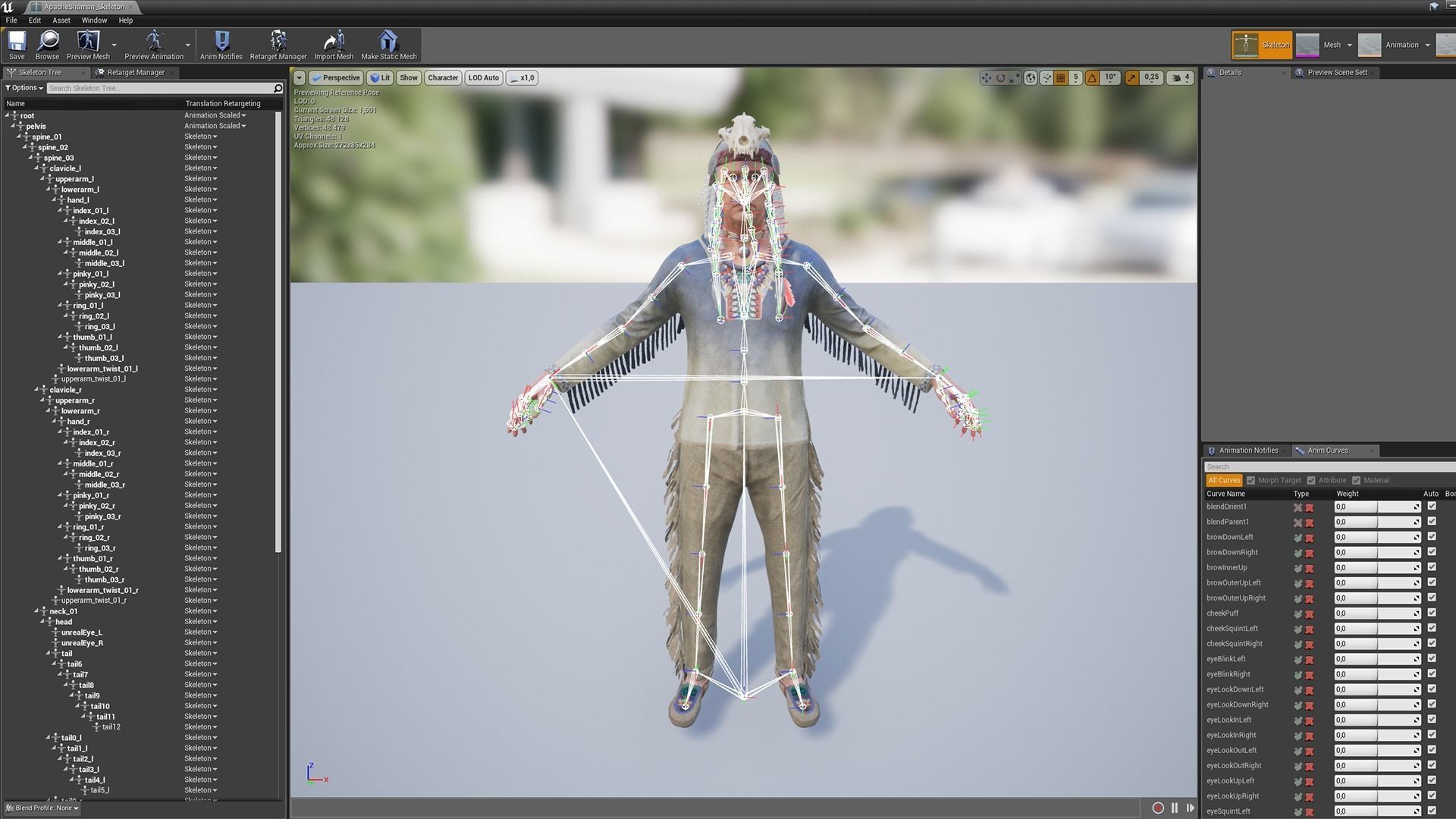 Apache Shaman Low-poly 3D model_25