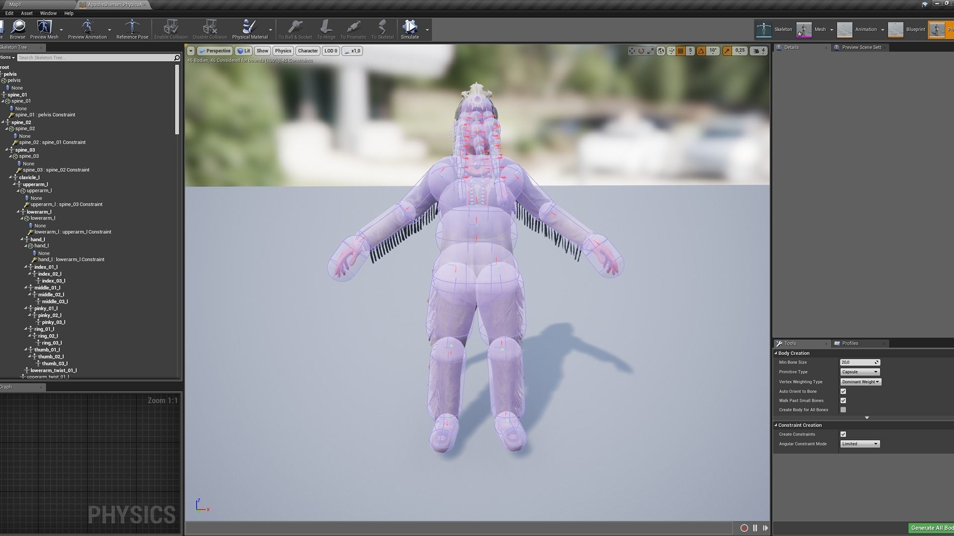 Apache Shaman Low-poly 3D model_26