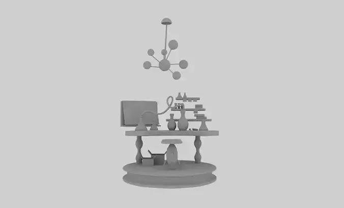 Science lab 3D model