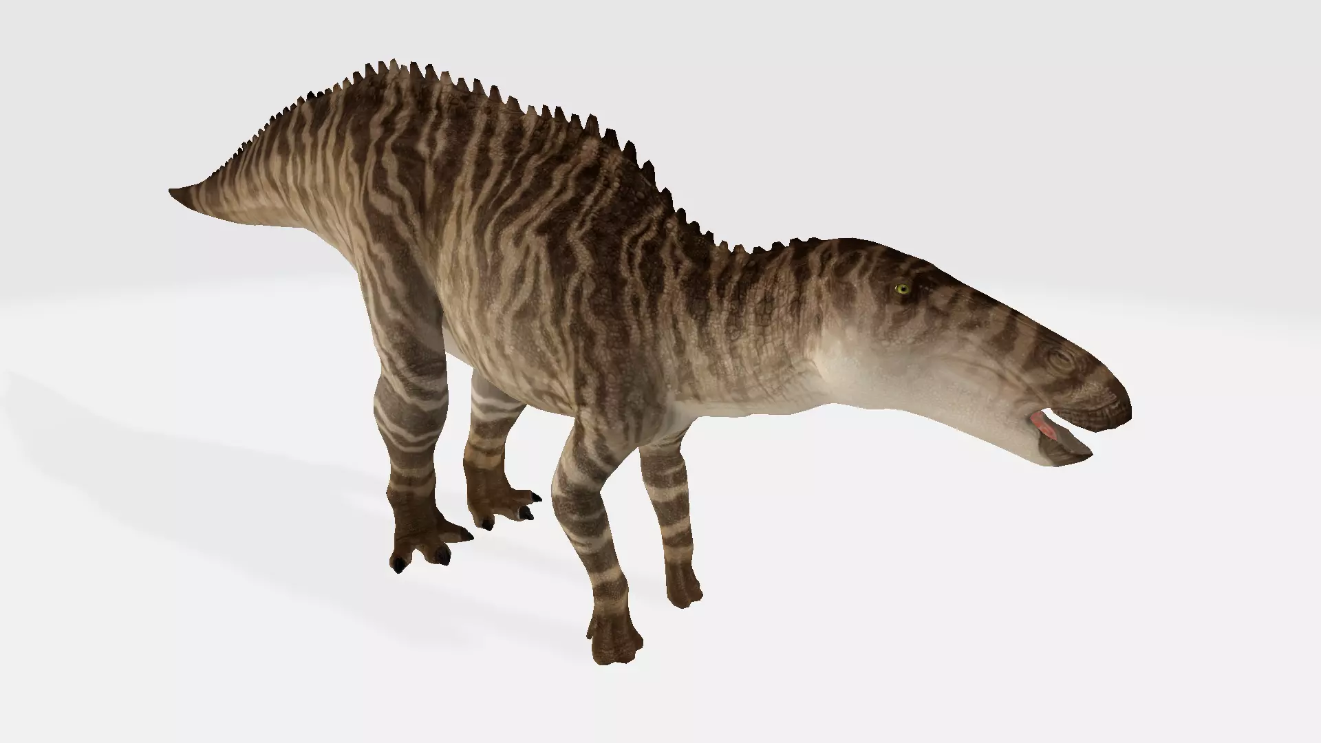 shantungosaurus dinosaur 3D model_0