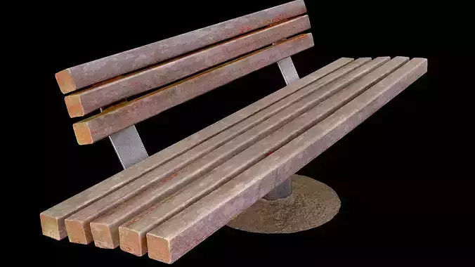 Garden Bench old Scan model