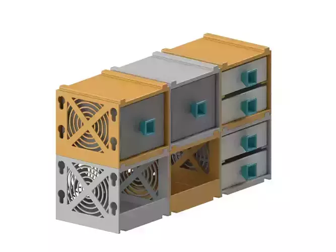 Storage containers shelf