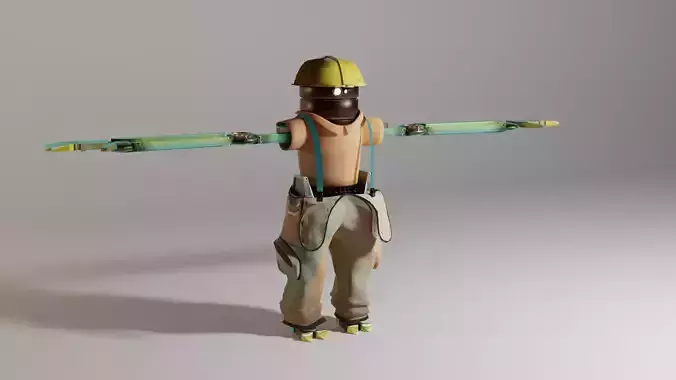 Rigged Factory Robot