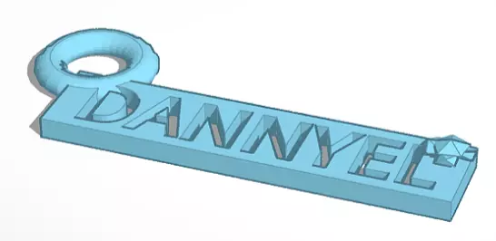 KEYCHAIN DANNYEL Free 3D print model