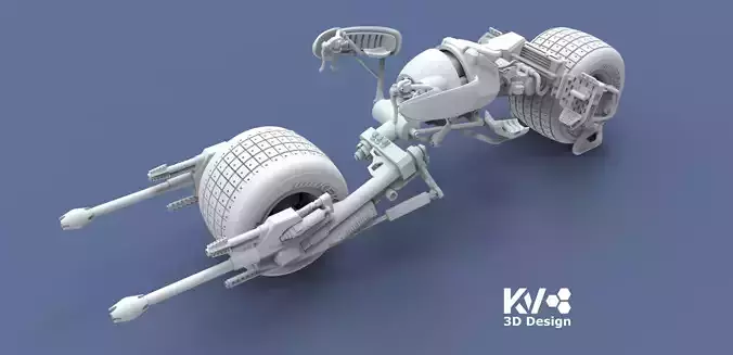 KV-Batpod motorcycle 3D print model