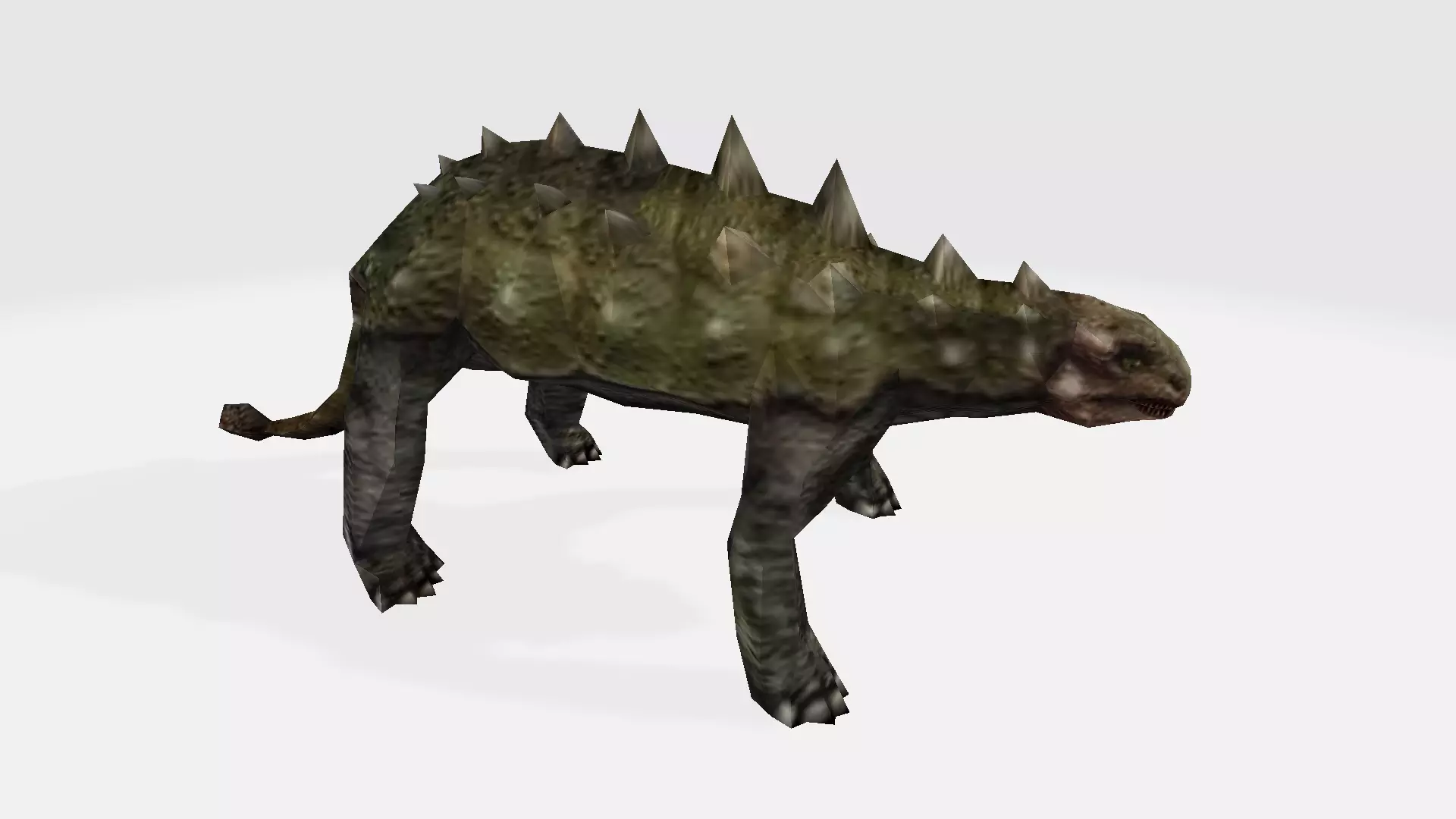 ankylosaurus dinosaur with spikes 3D model