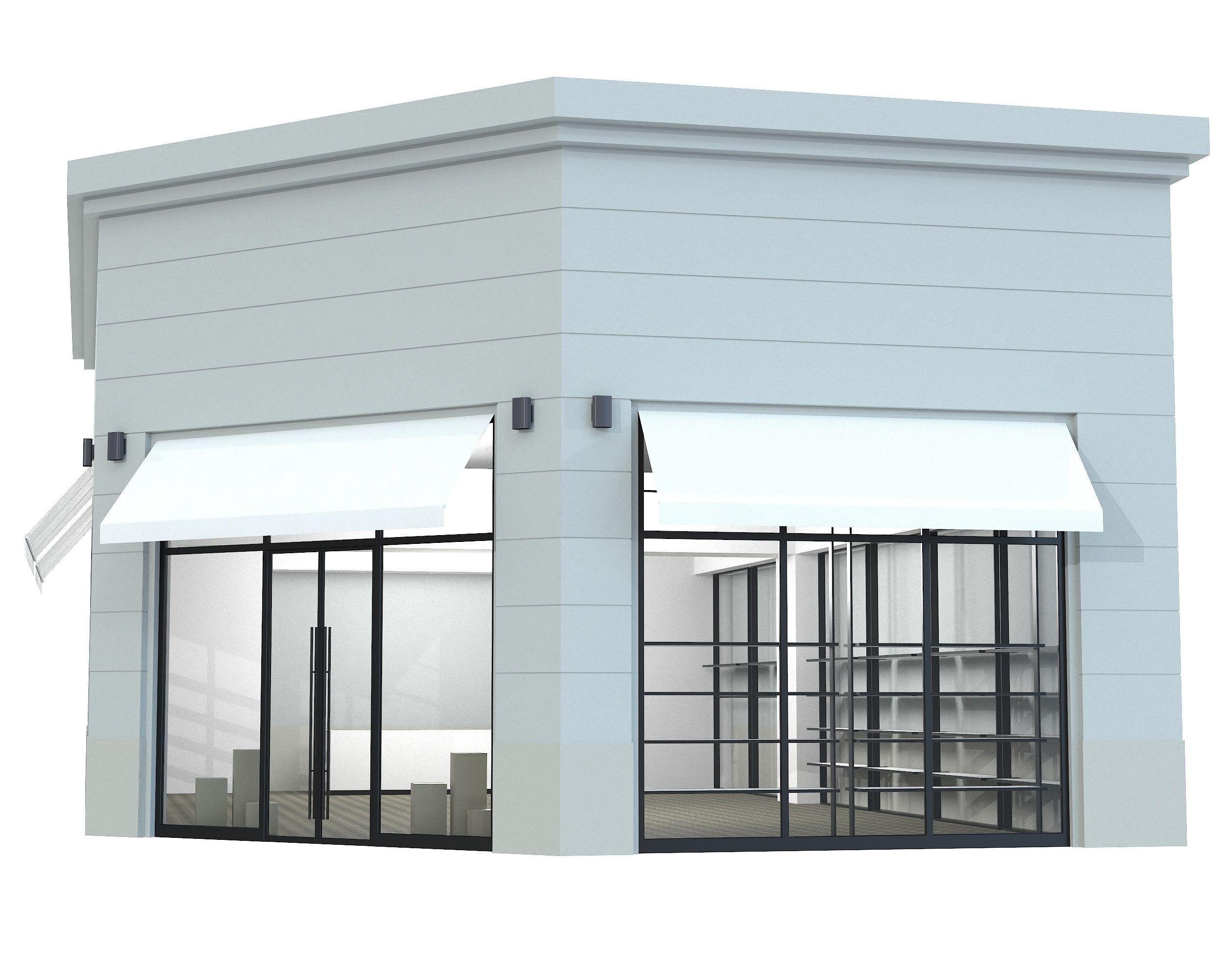 Cloth Shop Store Boutique Low-poly 3D model_5