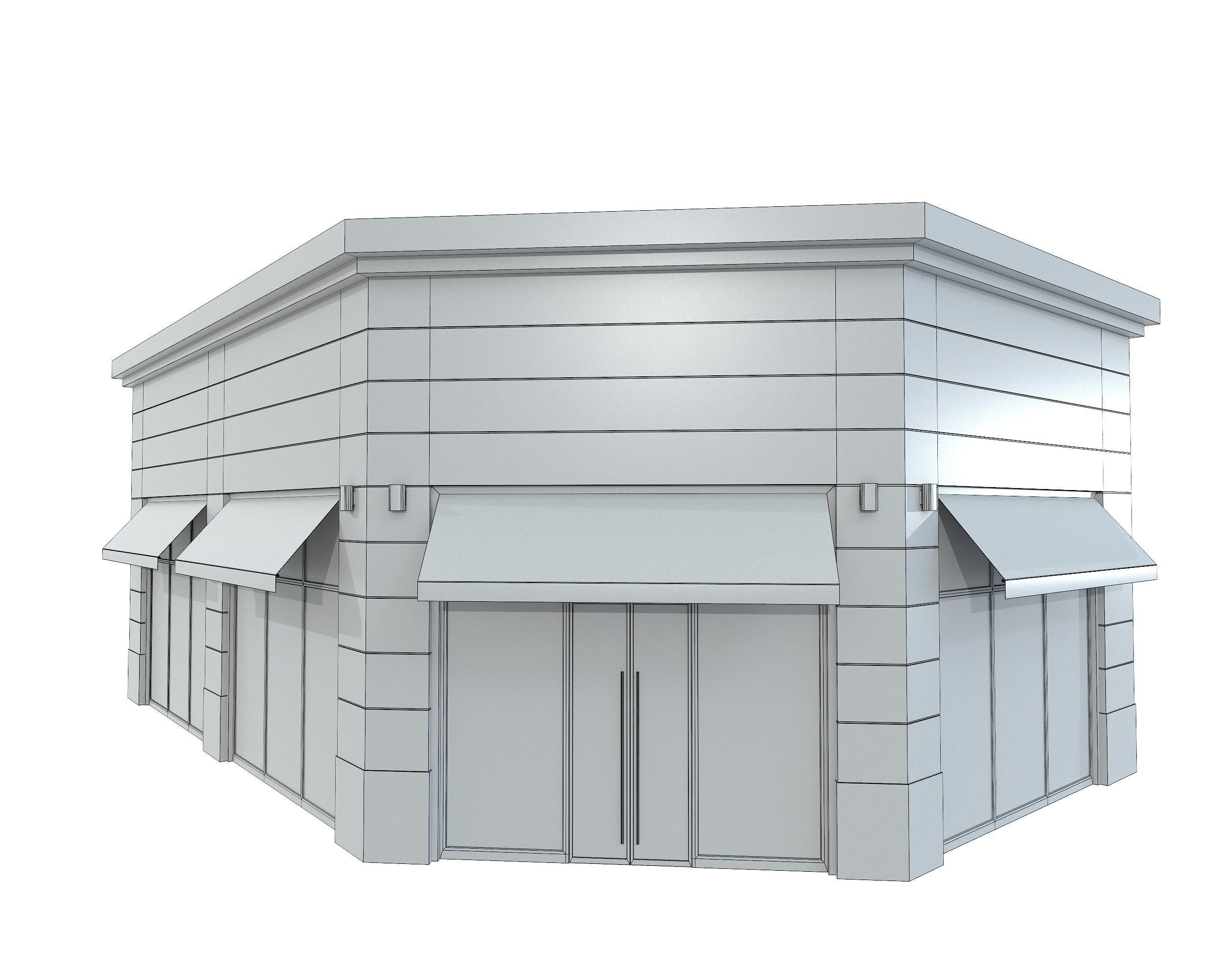 Cloth Shop Store Boutique Low-poly 3D model_15